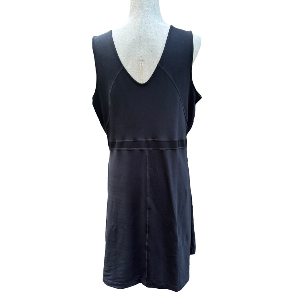 Title Nine Dream V Neck Dress XL Black Travel Athletic Fit Flare Casual Comfy - Picture 9 of 12